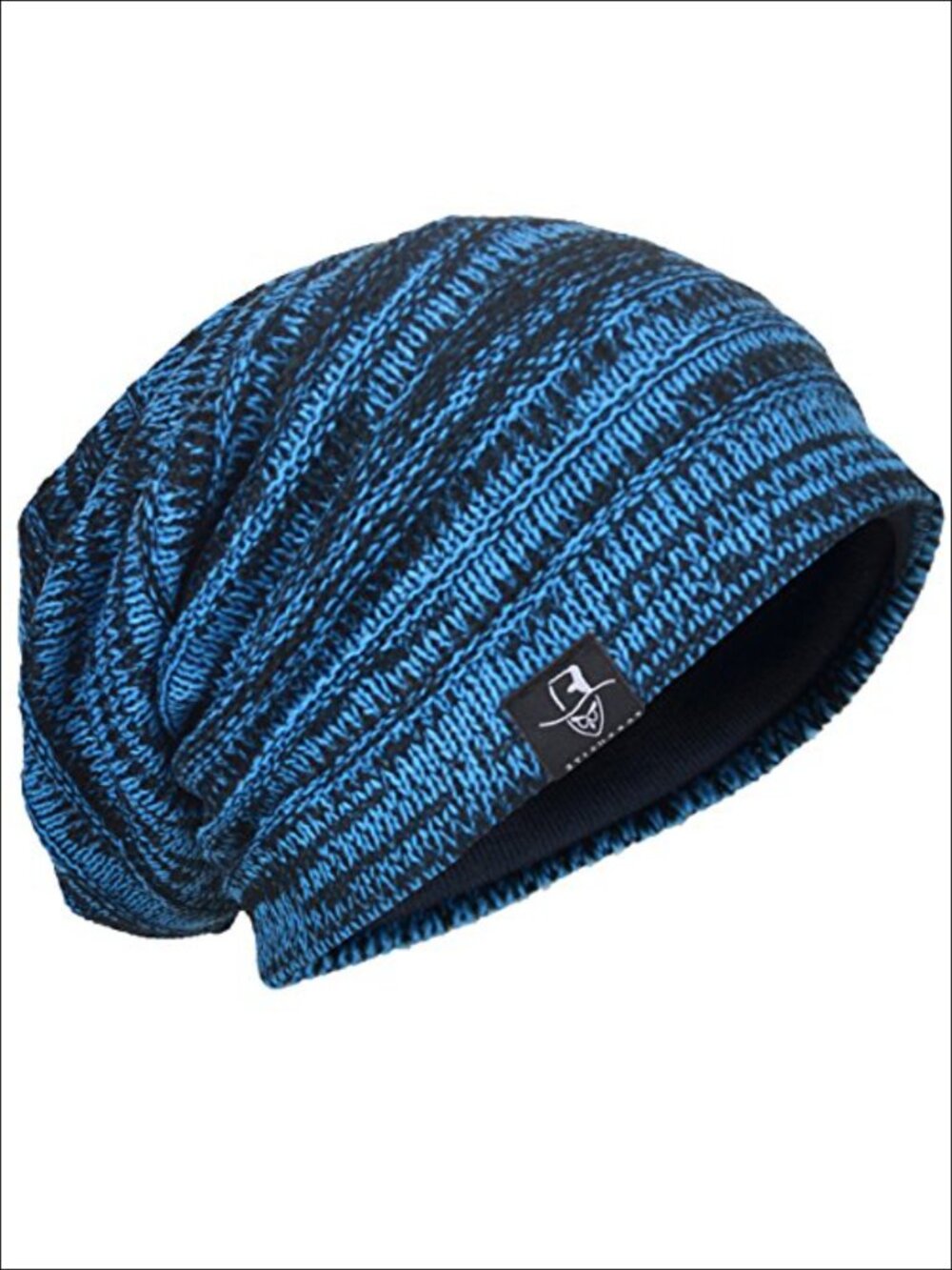 Men Oversized Slouchy Skull Beanie Knit Hat Acrylic Polyester